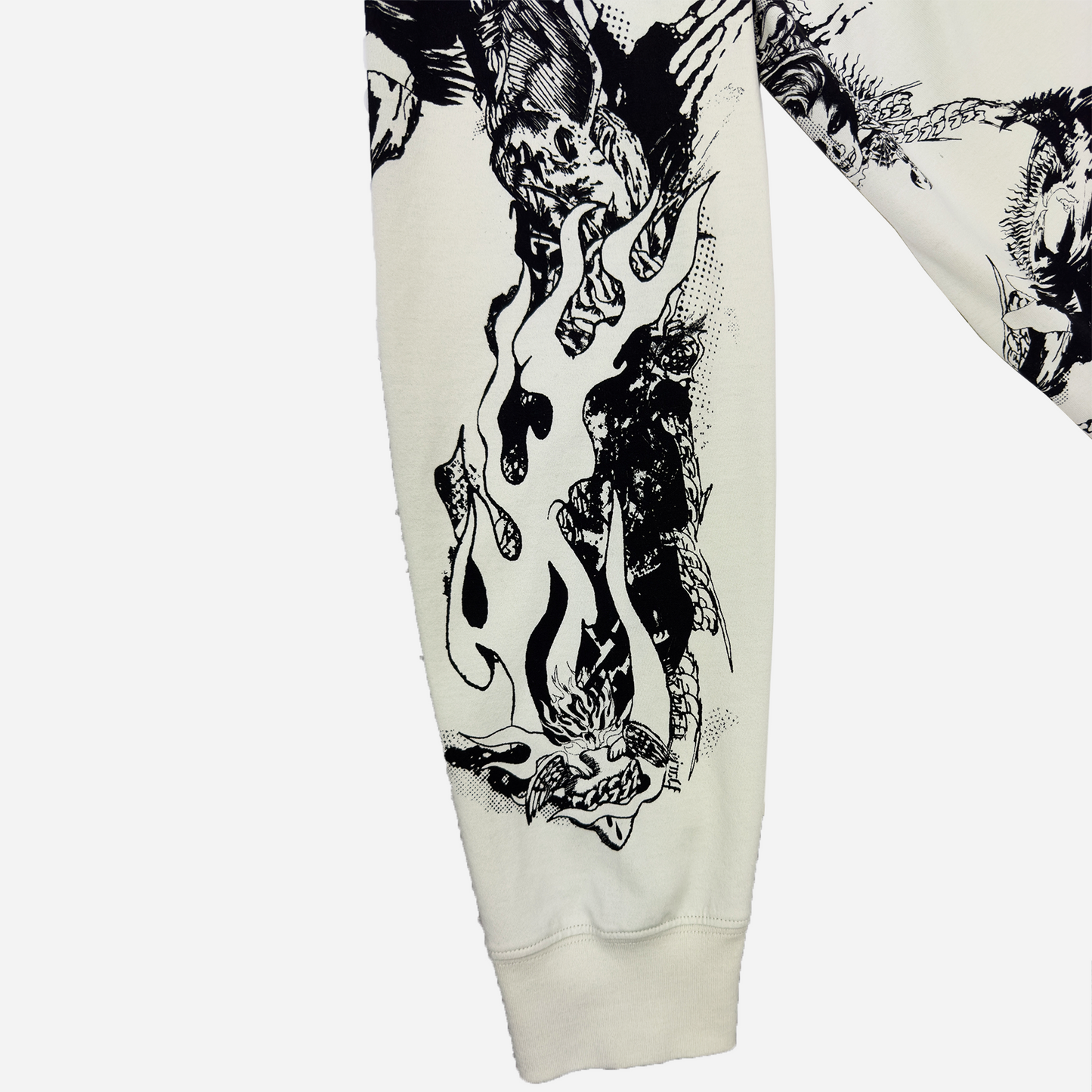 Givenchy Gothic Oversized Jersey Hoodie