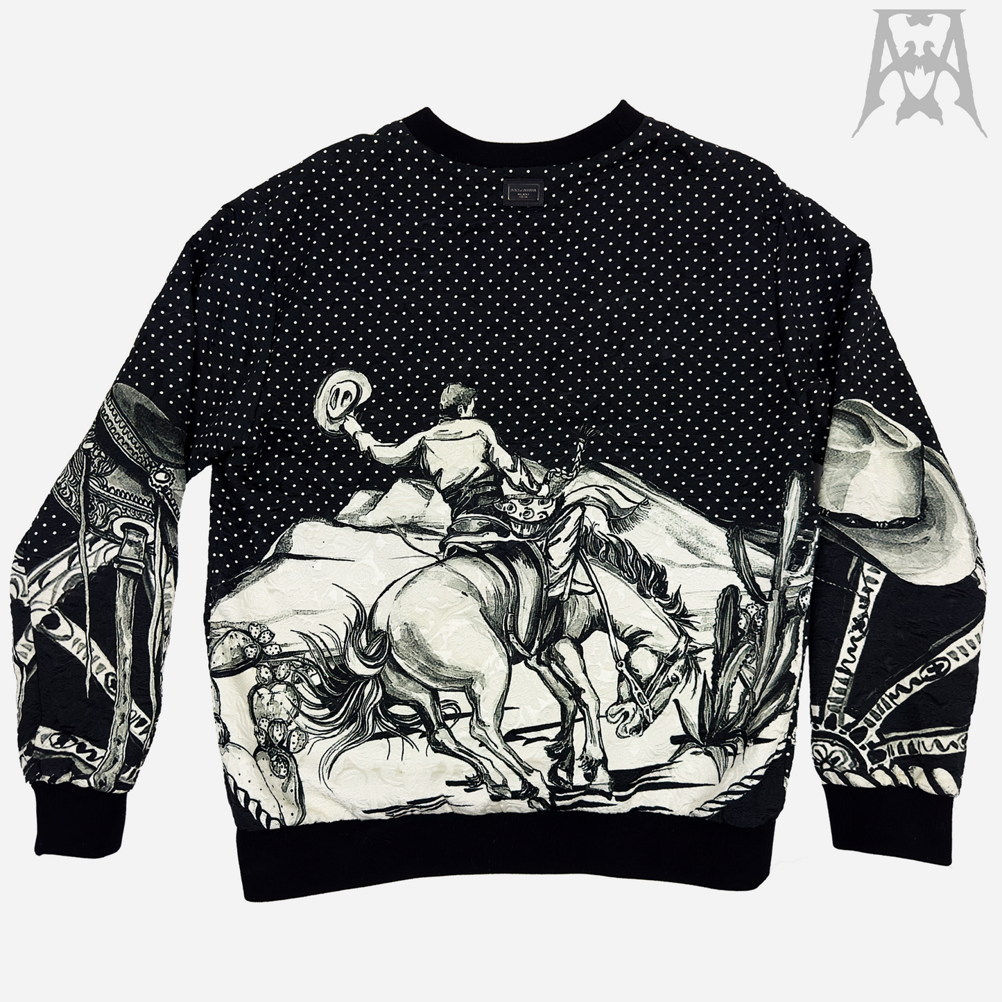 Dolce & Gabbana "Western" Brocade Sweatshirt