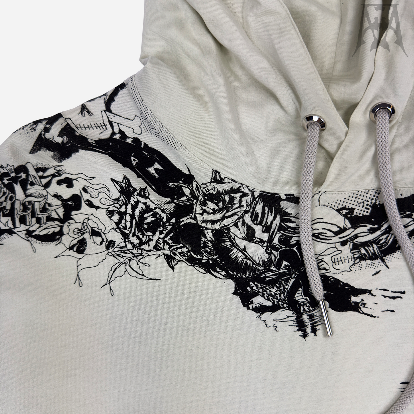 Givenchy Gothic Oversized Jersey Hoodie