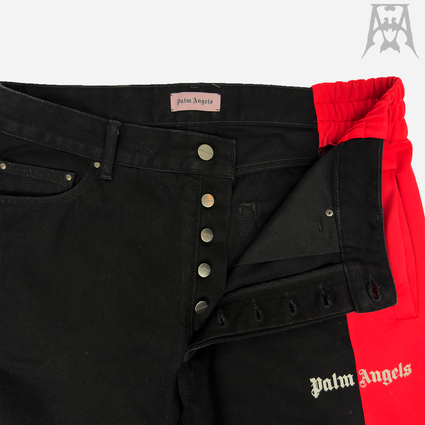 Palm Angels 3/4 Denim Track Pants