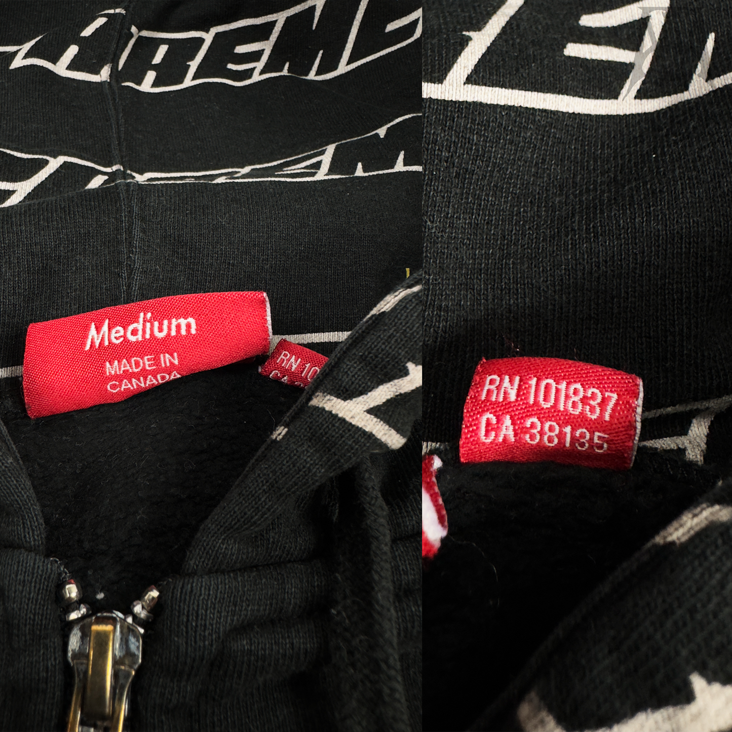 Supreme Repeated Zip-Up Sweatshirt