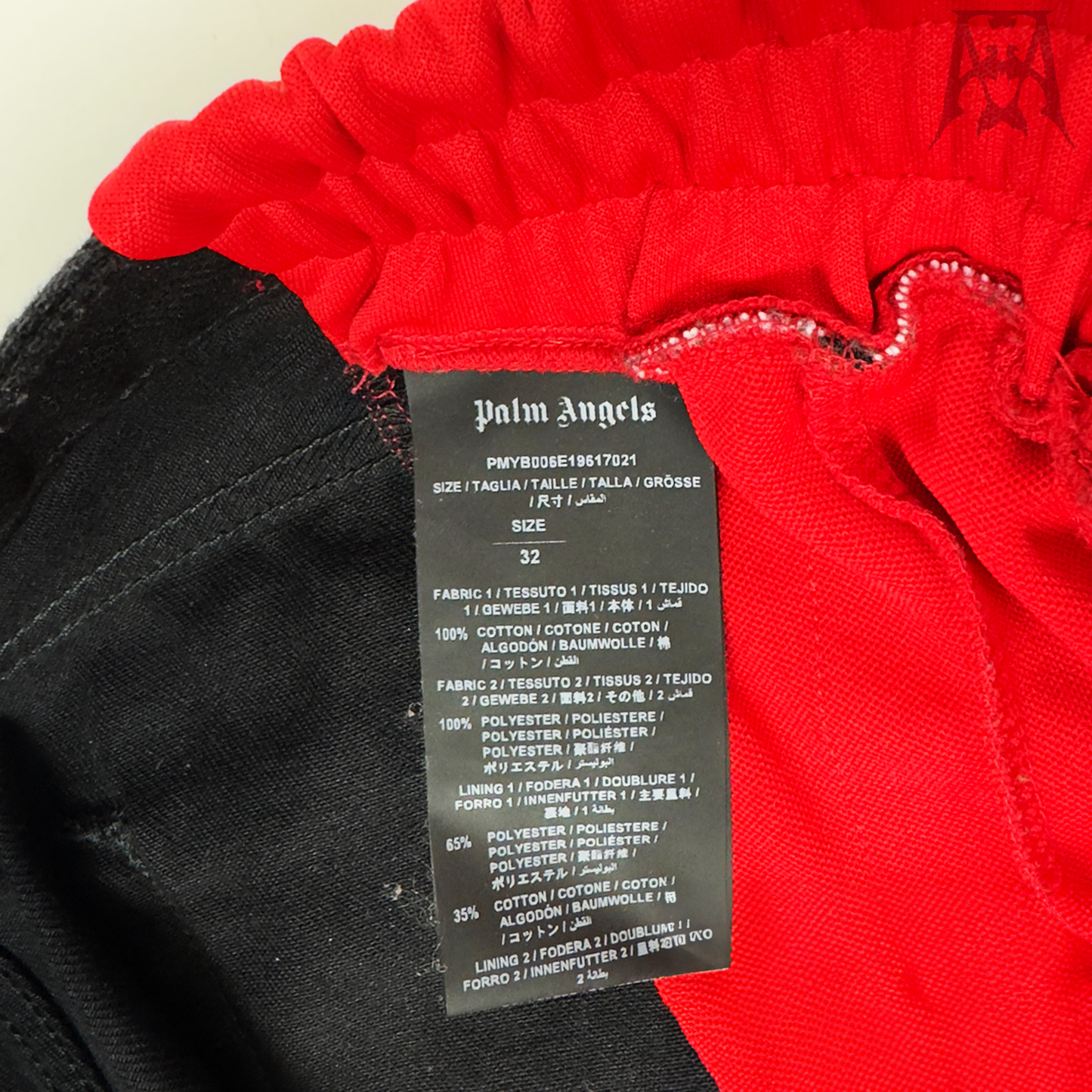 Palm Angels 3/4 Denim Track Pants