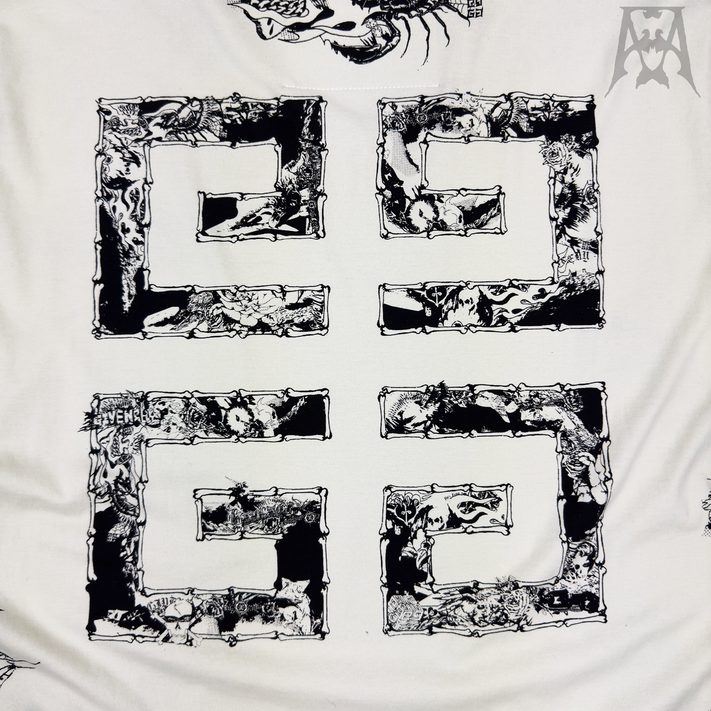 Givenchy Gothic Oversized Jersey Hoodie