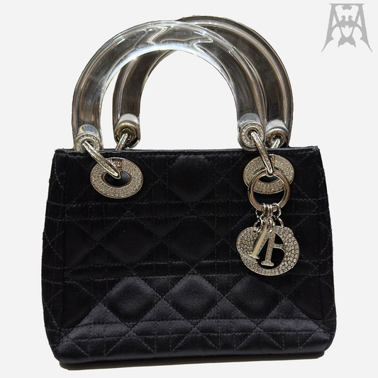 2007 Lady Dior Cannage Rhinestone-Embellished Handbag