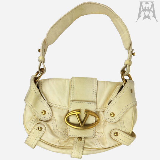 Vintage Valentino V-Ring Shoulder Bag