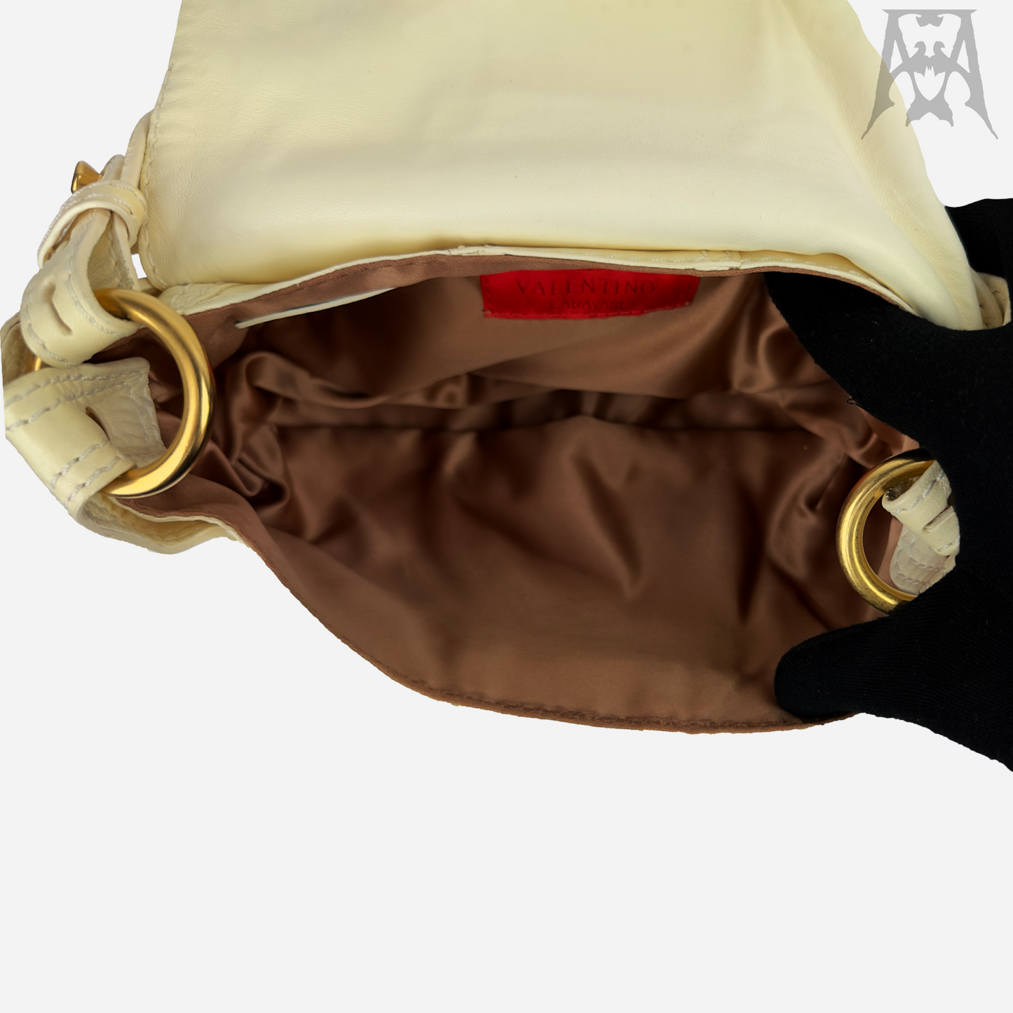 Vintage Valentino V-Ring Shoulder Bag