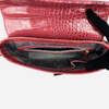 Emporio Armani Faux Crocodile Leather Shoulder Bag