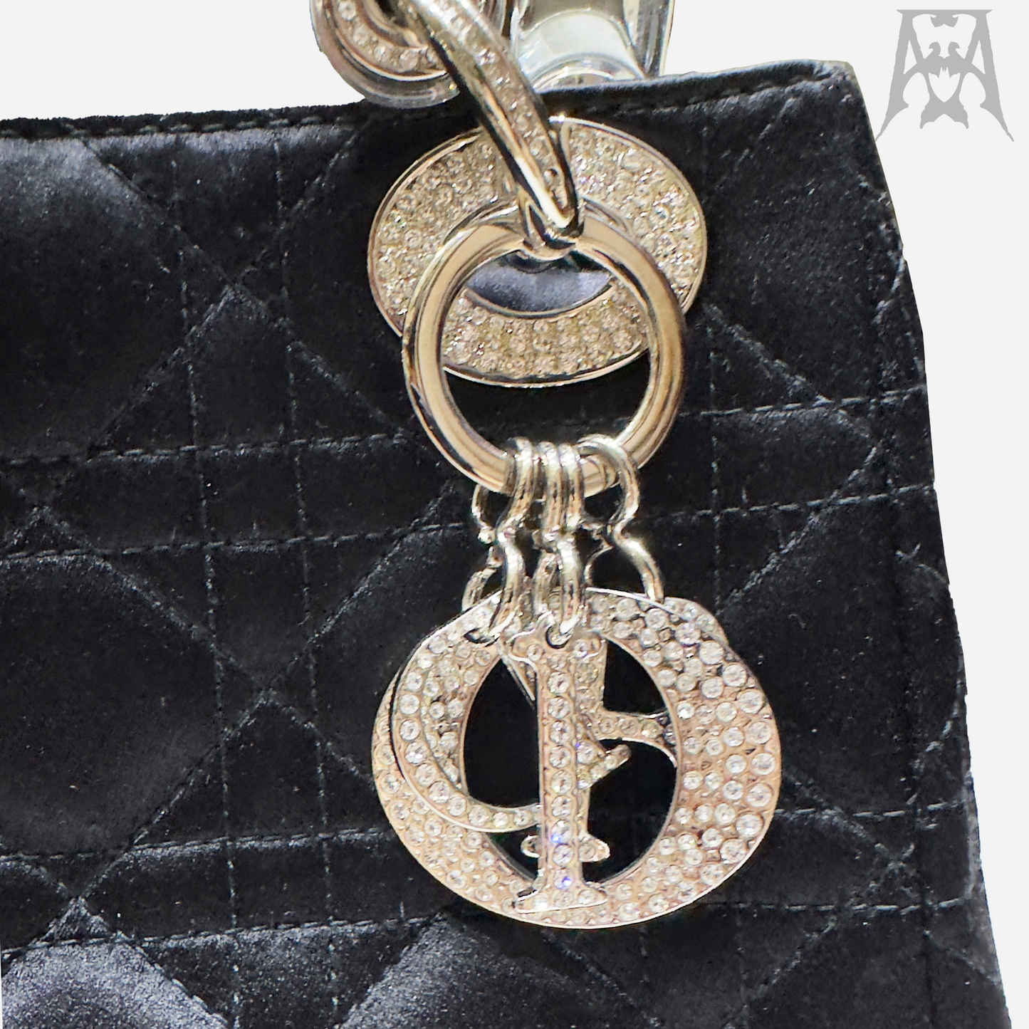 2007 Lady Dior Cannage Rhinestone-Embellished Handbag