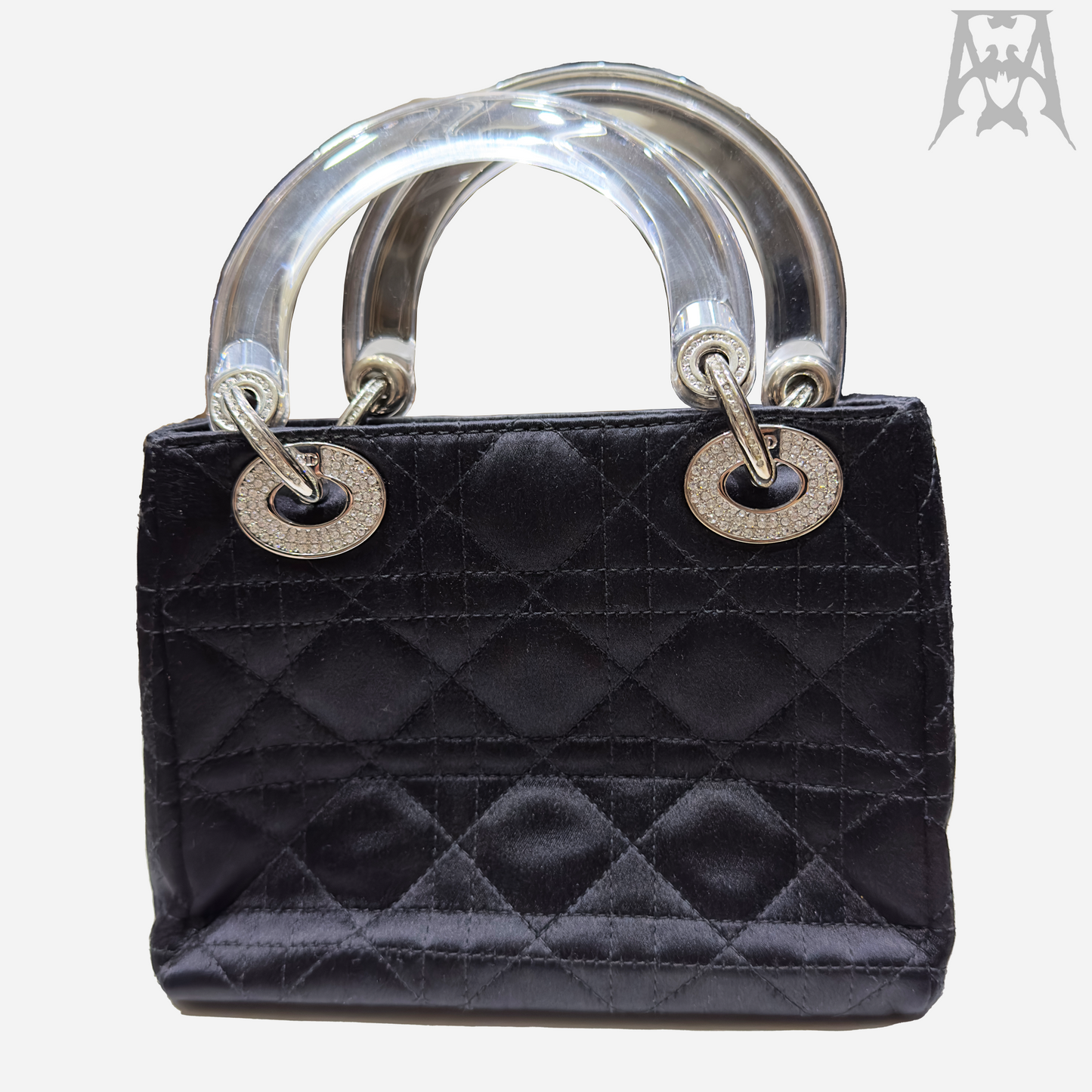 2007 Lady Dior Cannage Rhinestone-Embellished Handbag