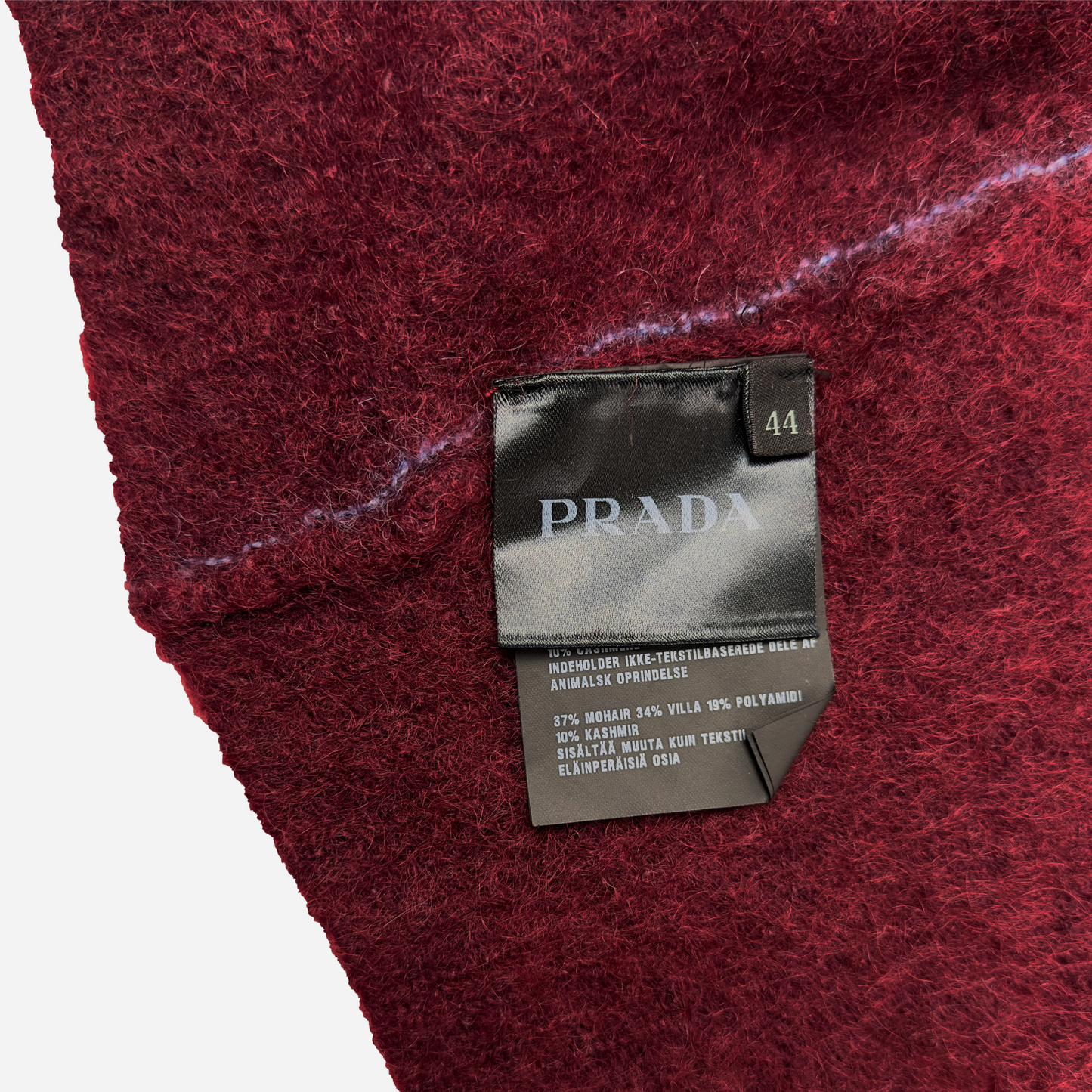 2016 Prada Mohair Blend V-Neck Cardigan