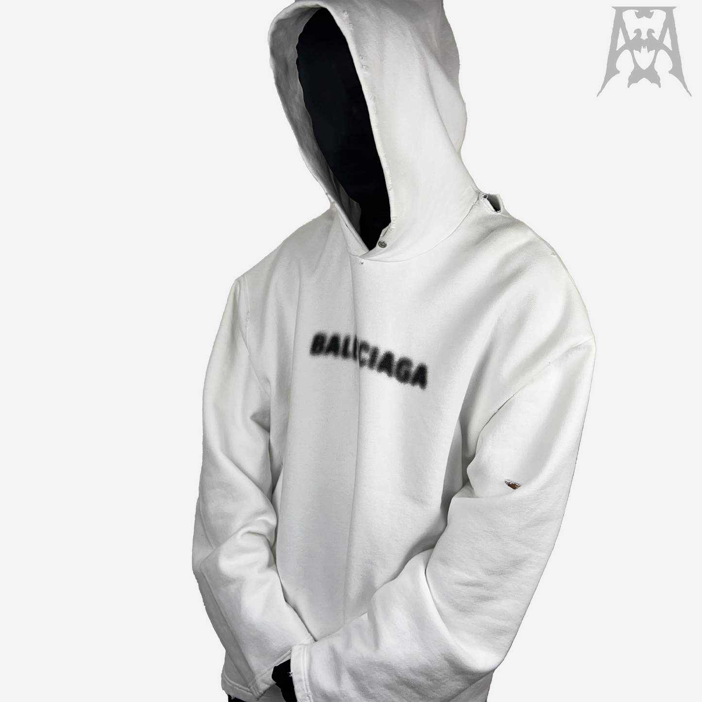 Balenciaga Blur Logo Hoodie