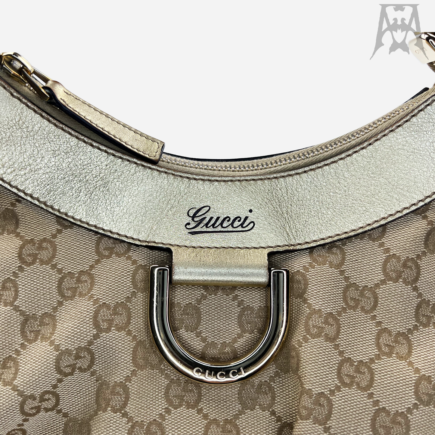 Gucci Monogram Abbey "D" Ring Handbag