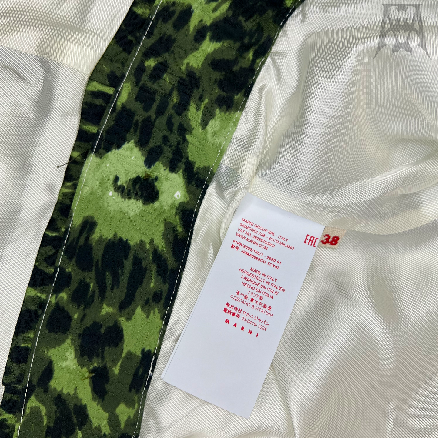 Marni Green Cheetah Print Jacket