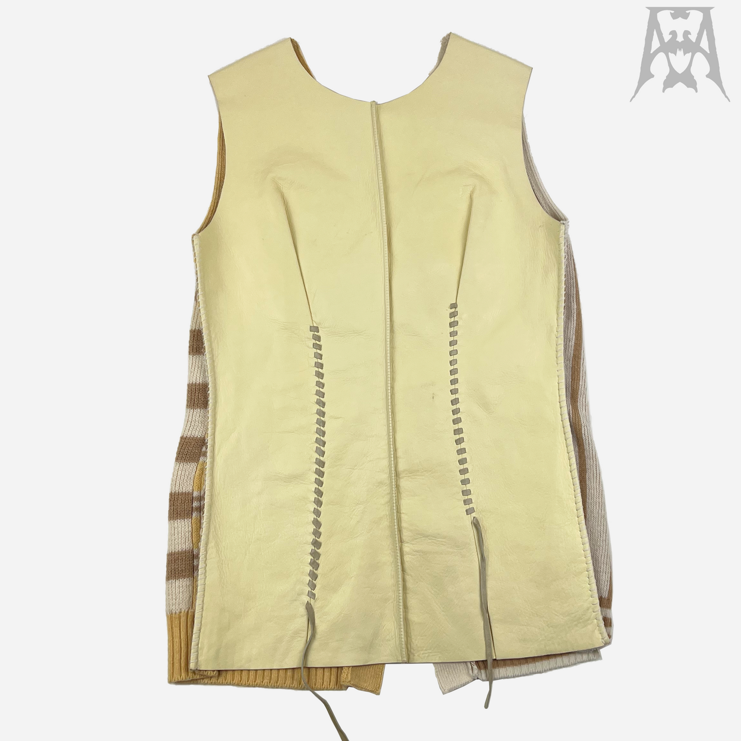 Marni Runway Knit/Leather Cardigan