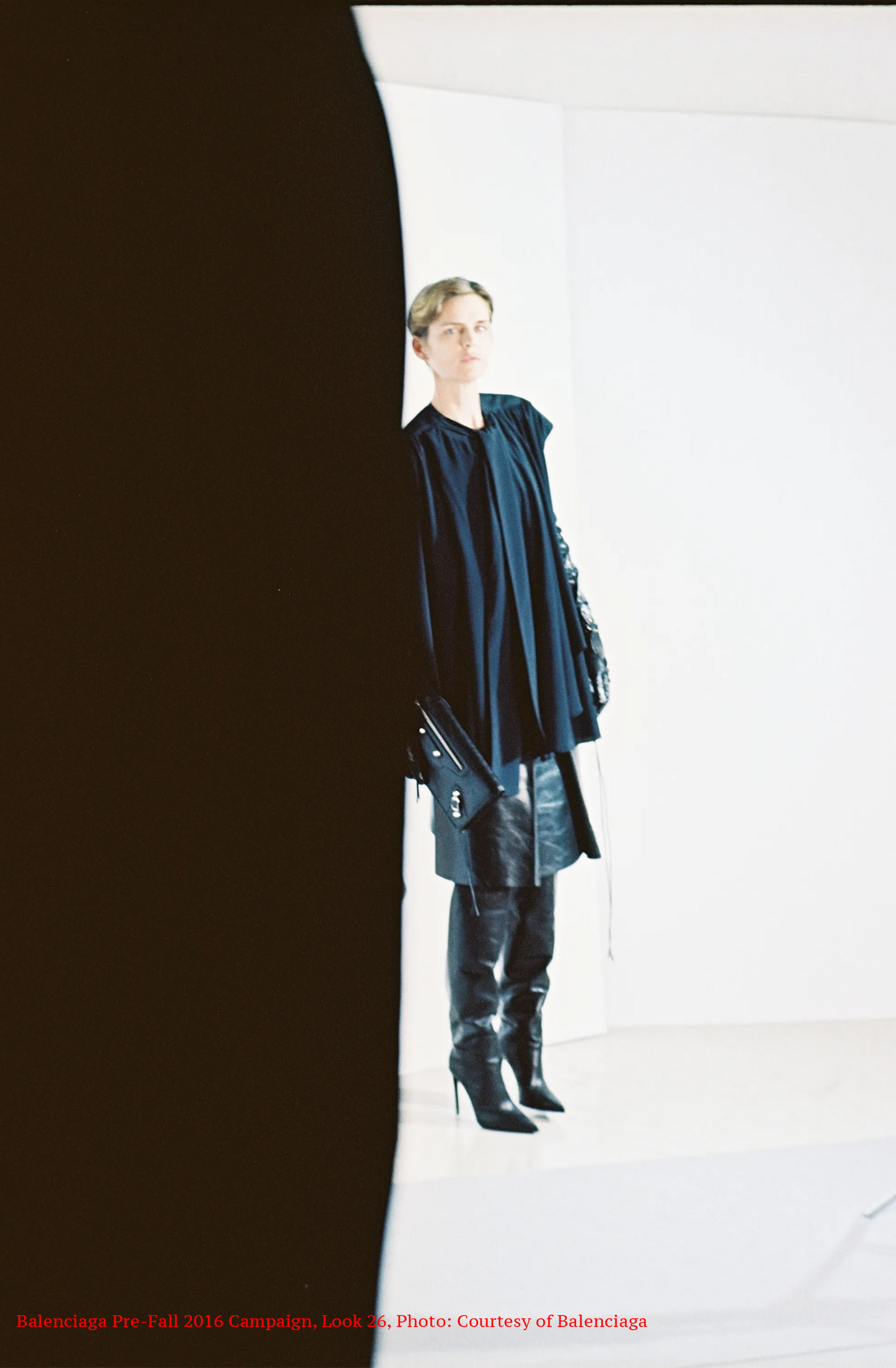 Balenciaga 2016 Leather Skirt