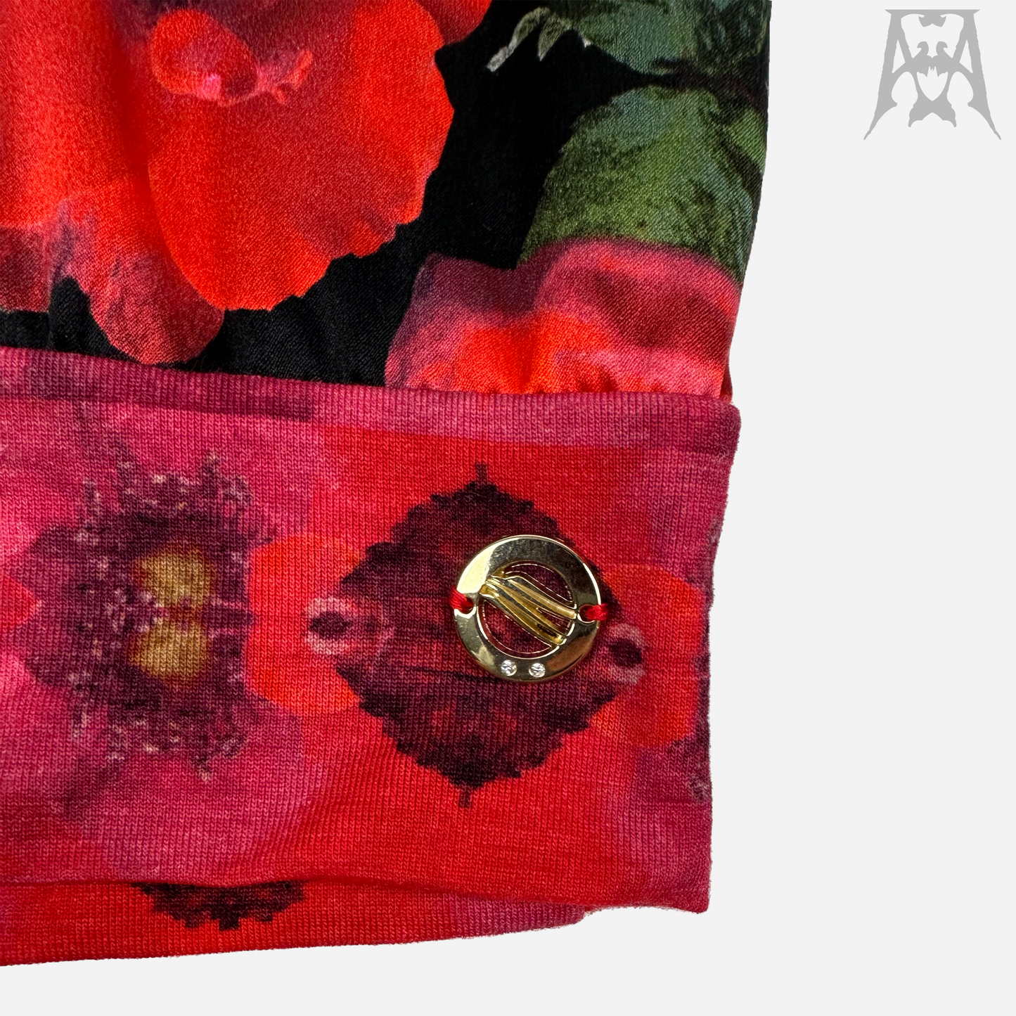 Angelo Marani Silk Long Sleeve Floral Top