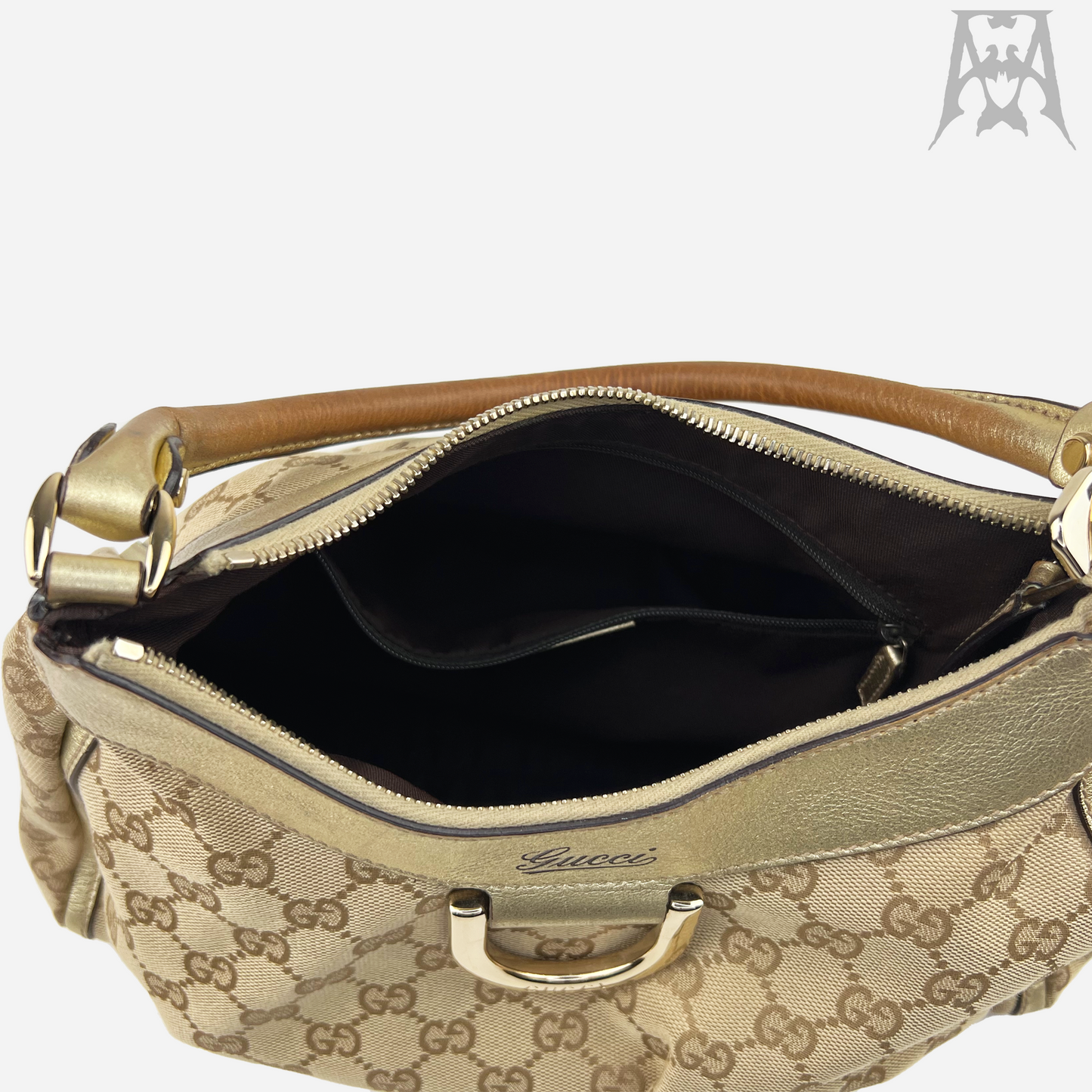 Gucci Monogram Abbey "D" Ring Handbag
