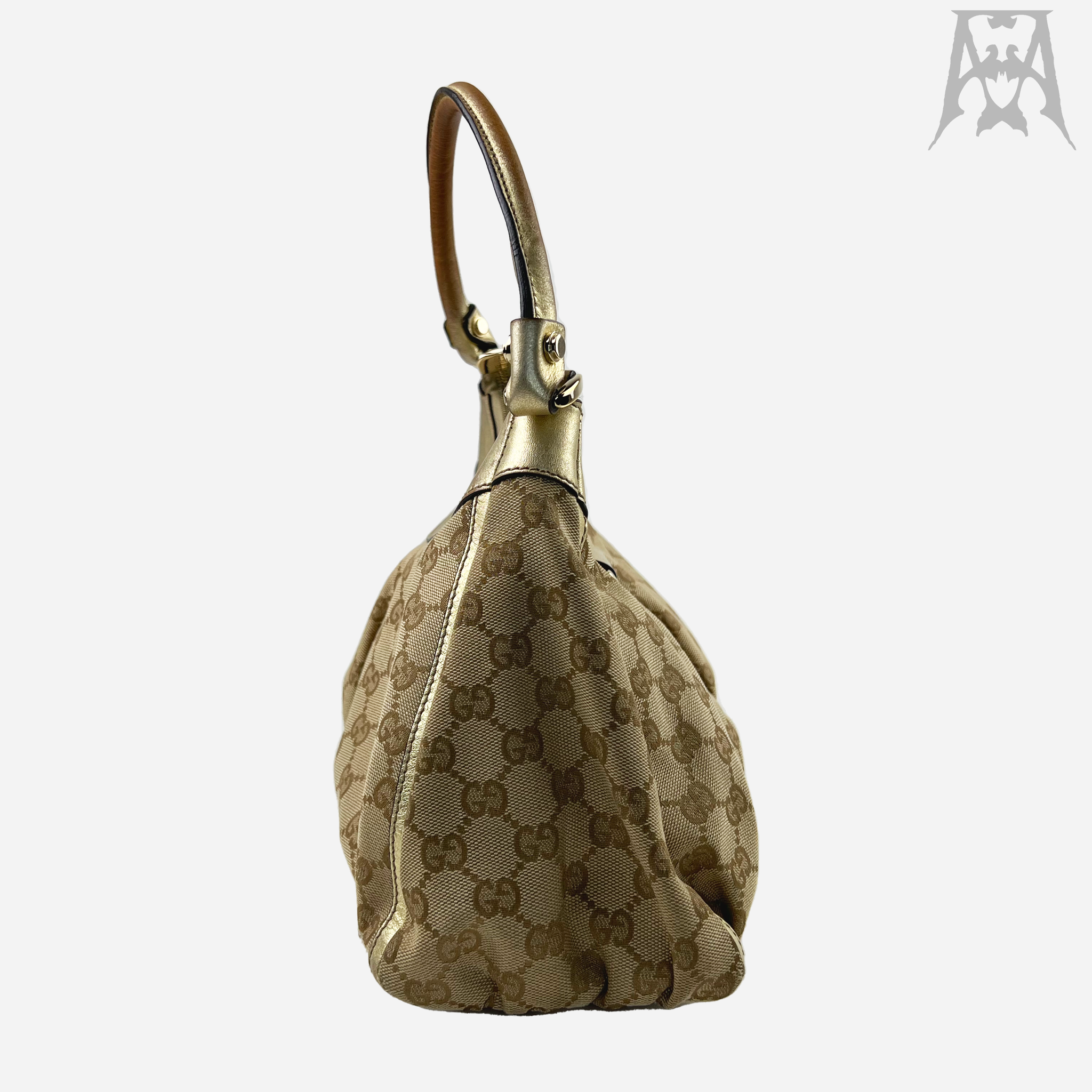 Gucci, Bags, Vintage Gucci Monogram D Ring Hobo Bag